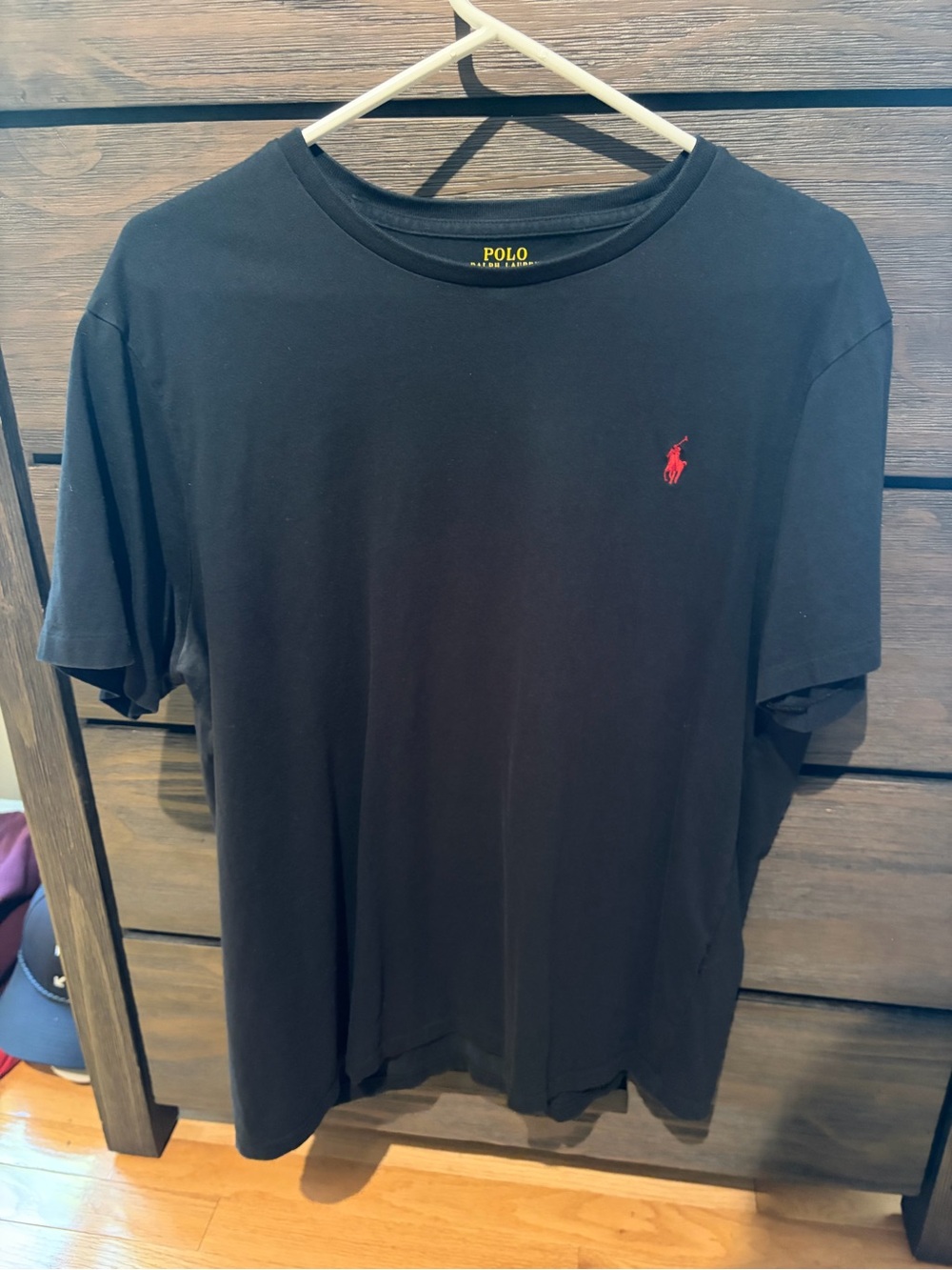 Polo by Ralph Lauren Black Short-Sleeve Crewneck T-Shirt with Red Pony